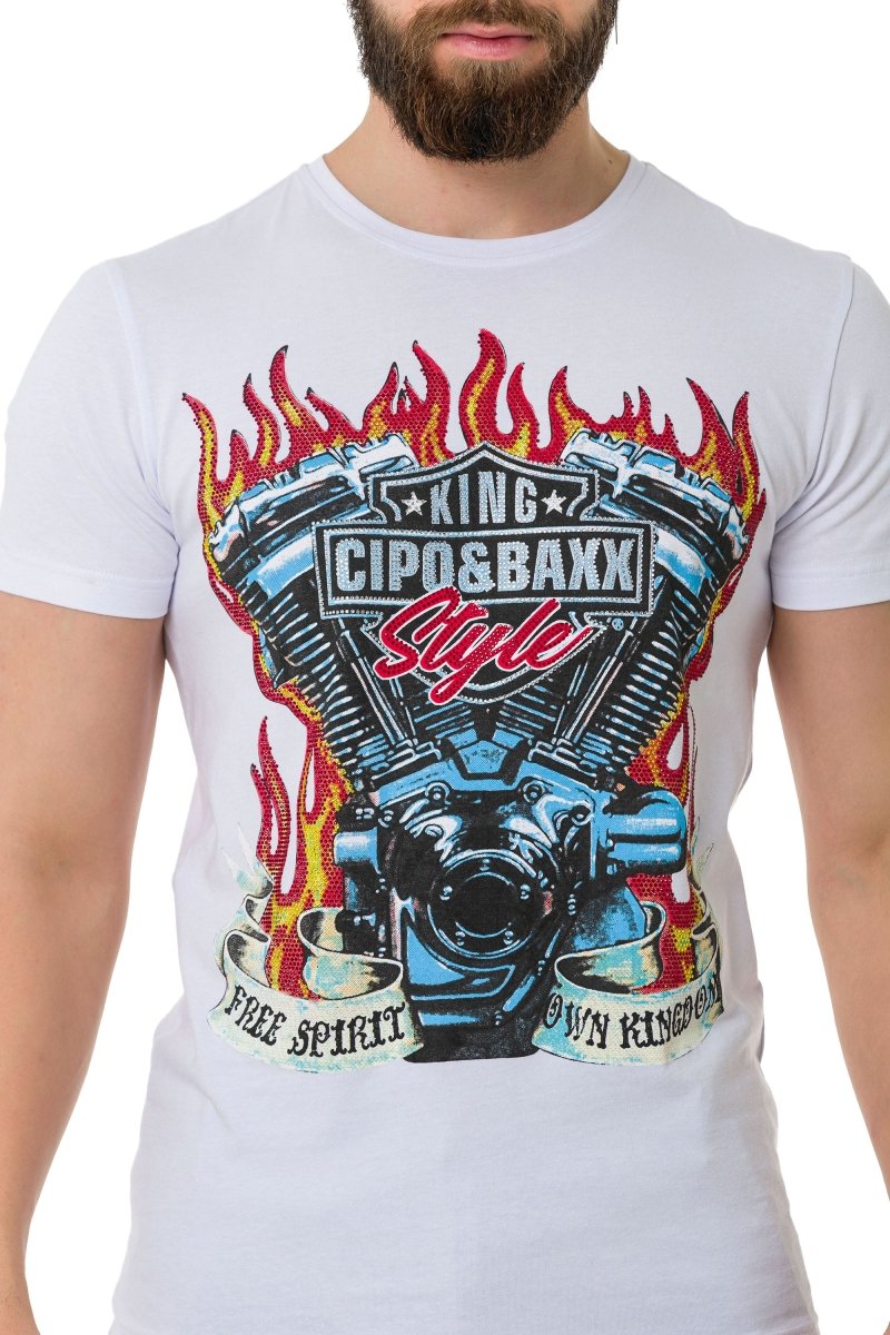 CT730 t-shirt męski z nadrukiem