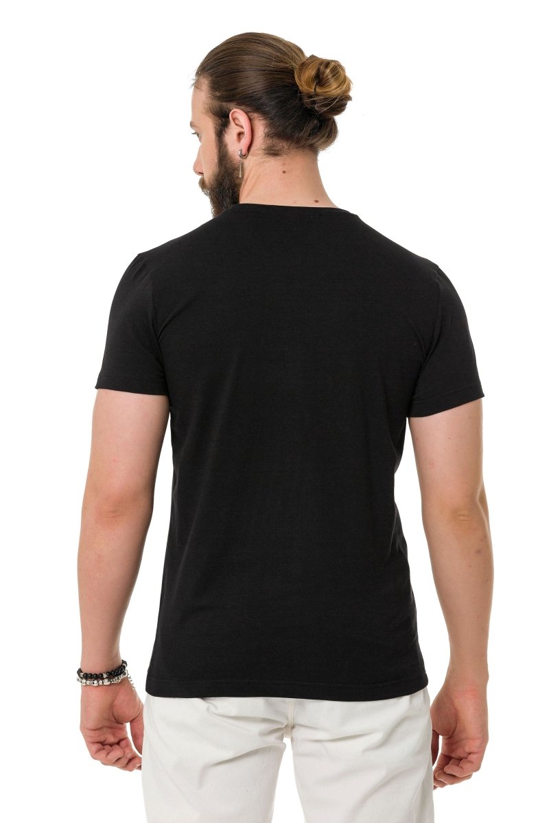 CT732 t-shirt z napisem z kamieni