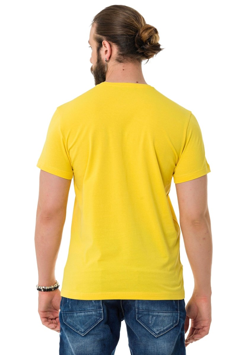 CT735 t-shirt męski z tłoczonym nadrukiem