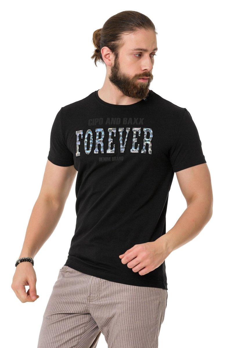 CT736 t-shirt męski z aplikacją