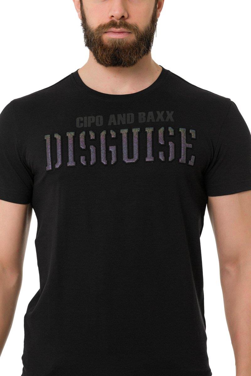 CT737 Camiseta para hombres con en relieve sigilosa