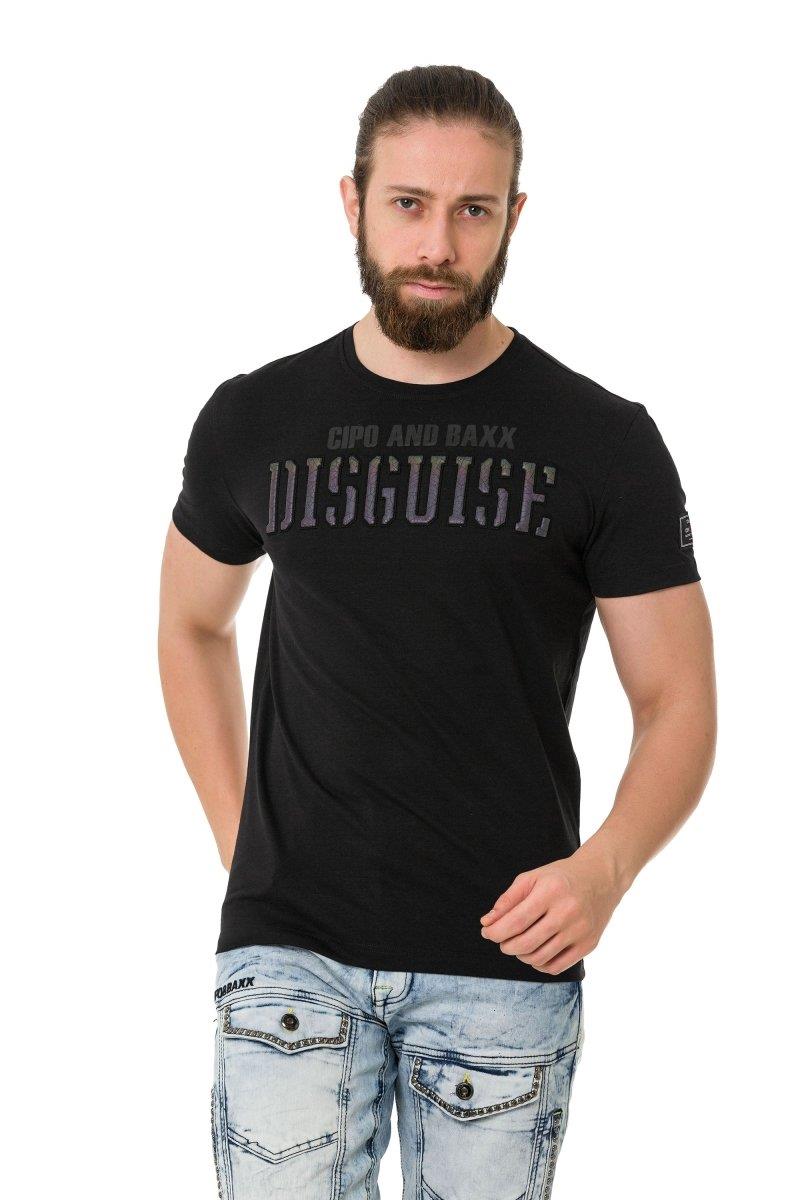 CT737 Camiseta para hombres con en relieve sigilosa