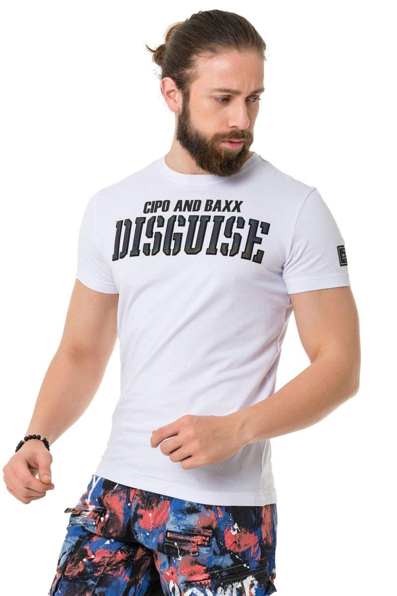 CT737 Camiseta para hombres con en relieve sigilosa