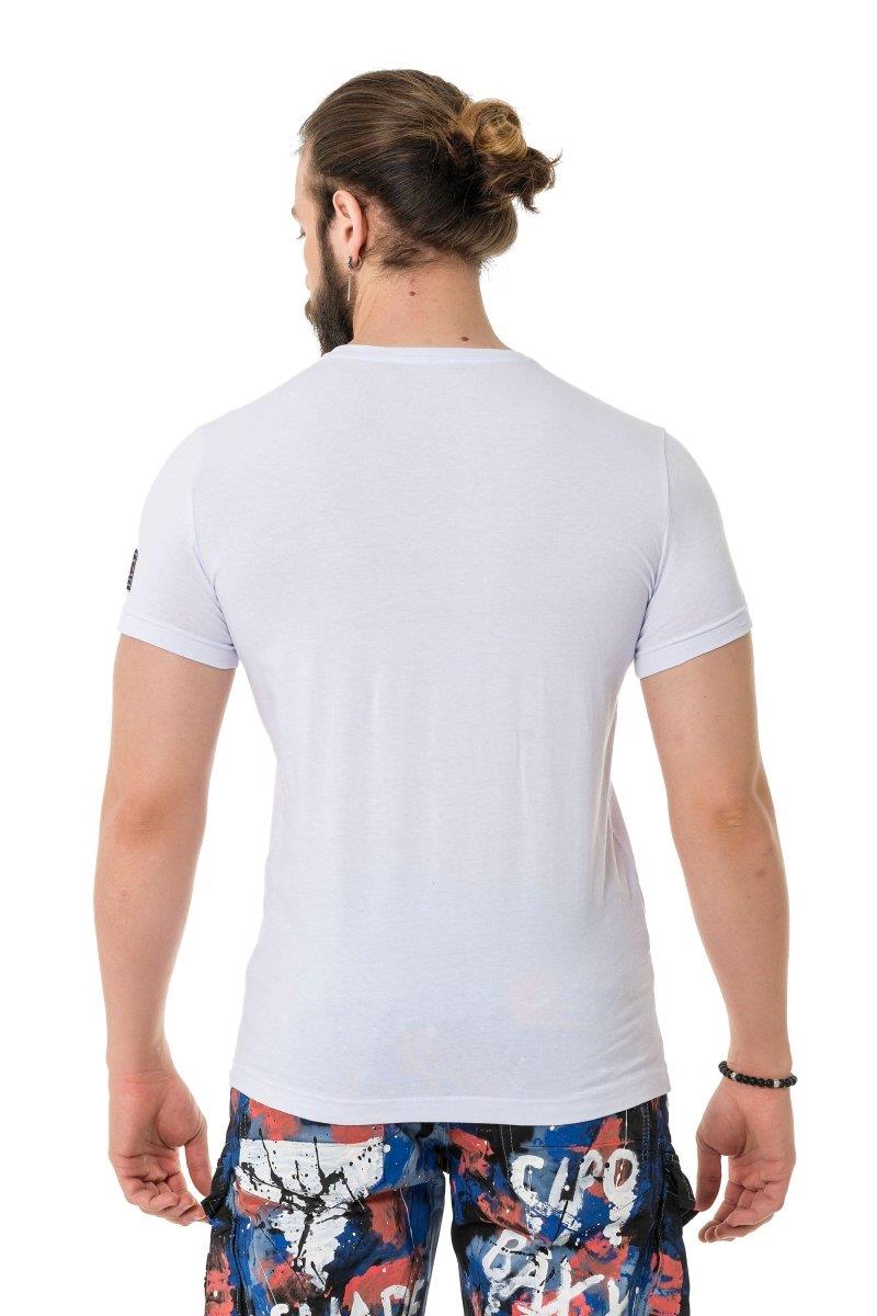 CT737 Camiseta para hombres con en relieve sigilosa