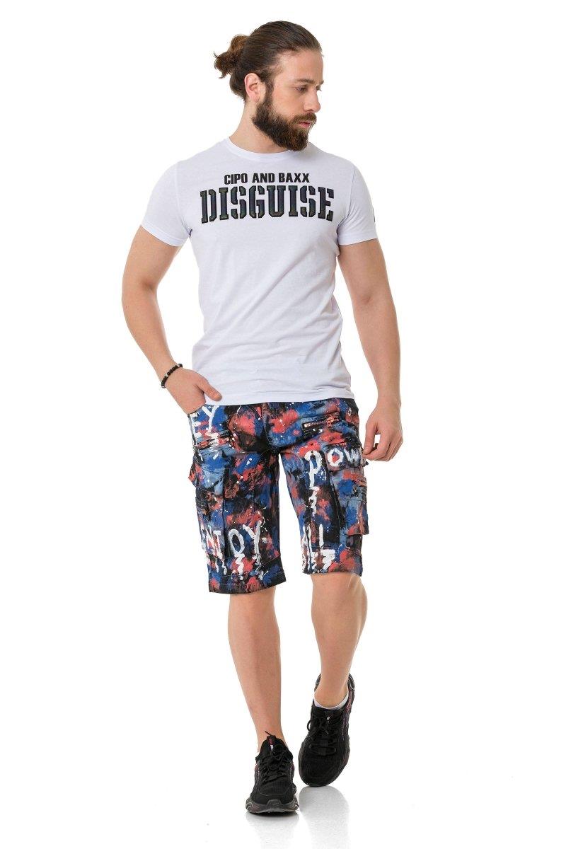 CT737 Camiseta para hombres con en relieve sigilosa