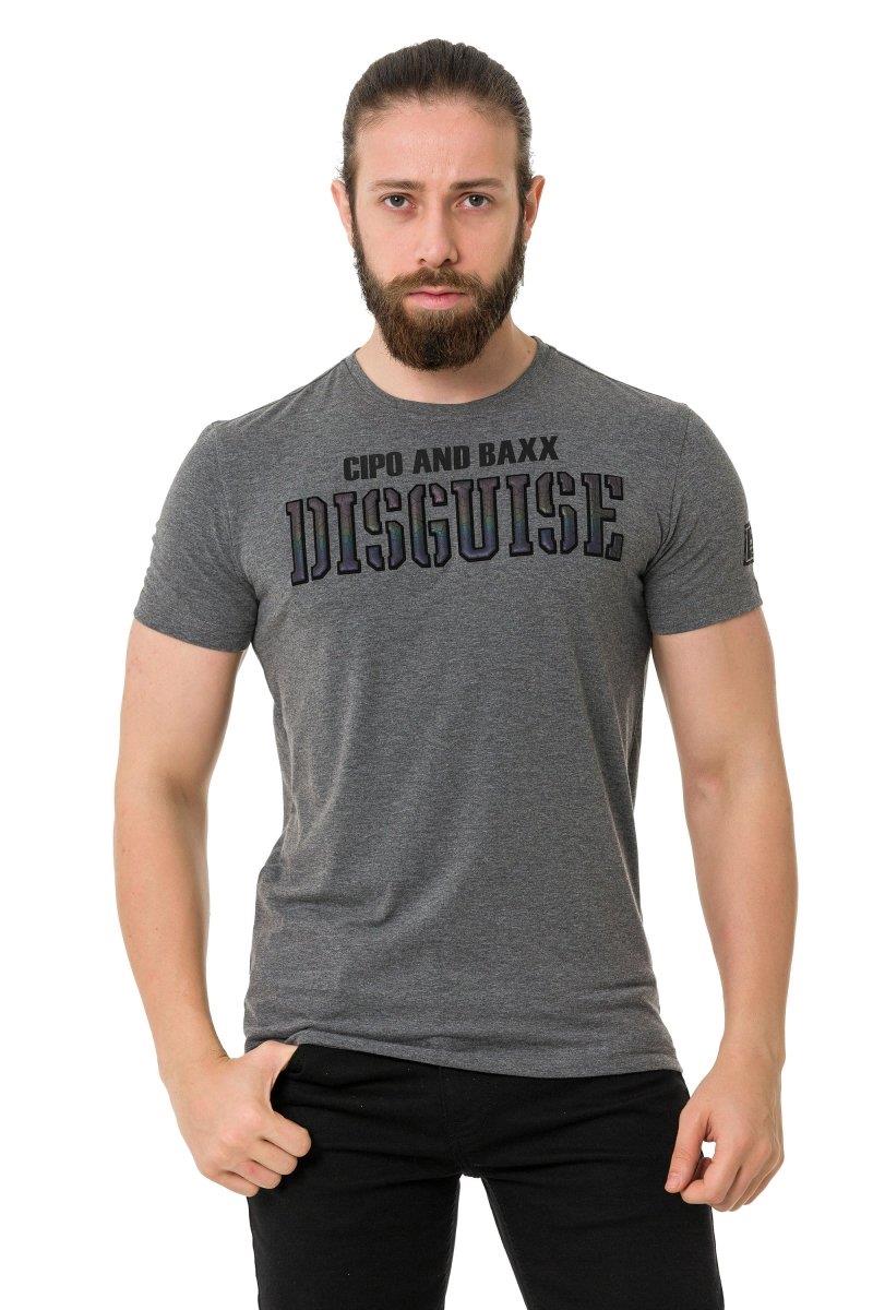 CT737 Camiseta para hombres con en relieve sigilosa