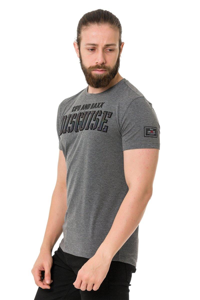 CT737 Camiseta para hombres con en relieve sigilosa