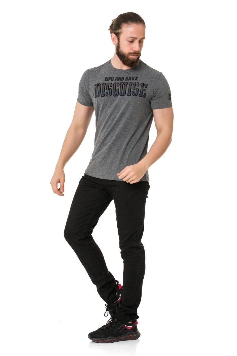CT737 Camiseta para hombres con en relieve sigilosa