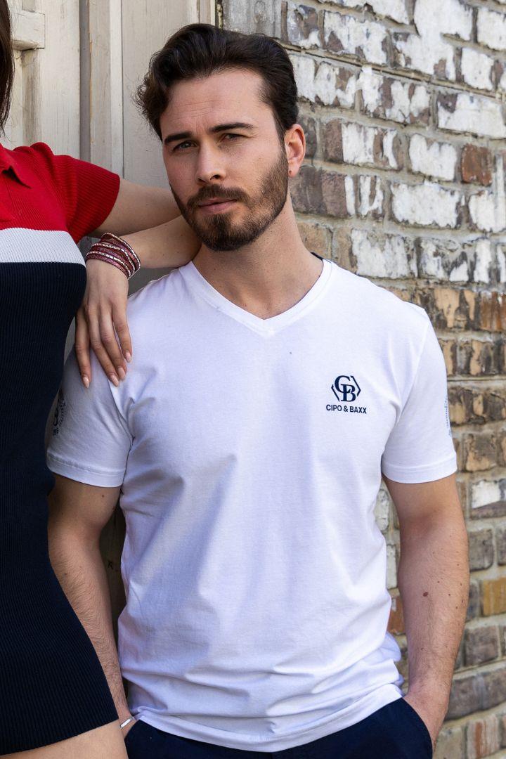 CT740 t-shirt męski z logo marki