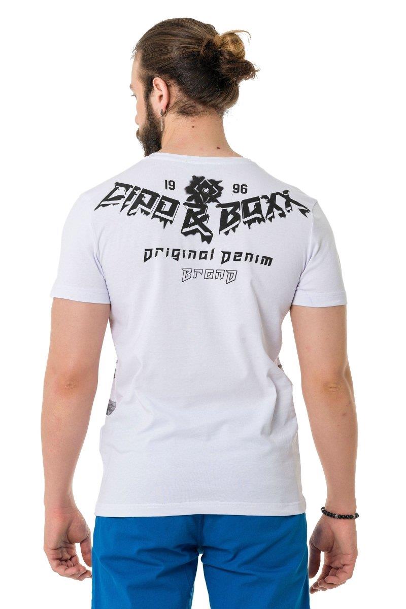 CT743 t-shirt męski z nadrukiem korony