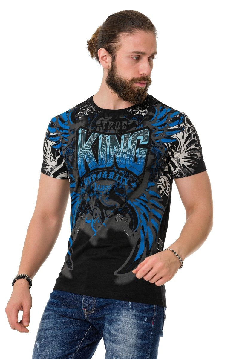 CT763 t-shirt męski z nadrukiem King