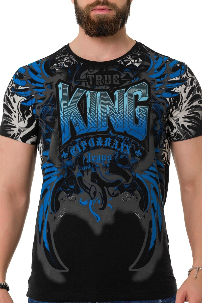 CT763 t-shirt męski z nadrukiem King