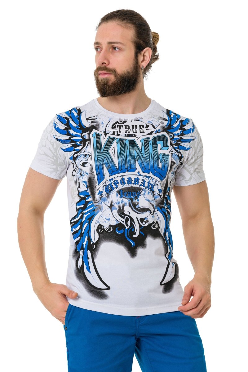 CT763 t-shirt męski z nadrukiem King