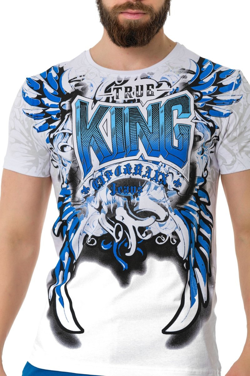 CT763 t-shirt męski z nadrukiem King