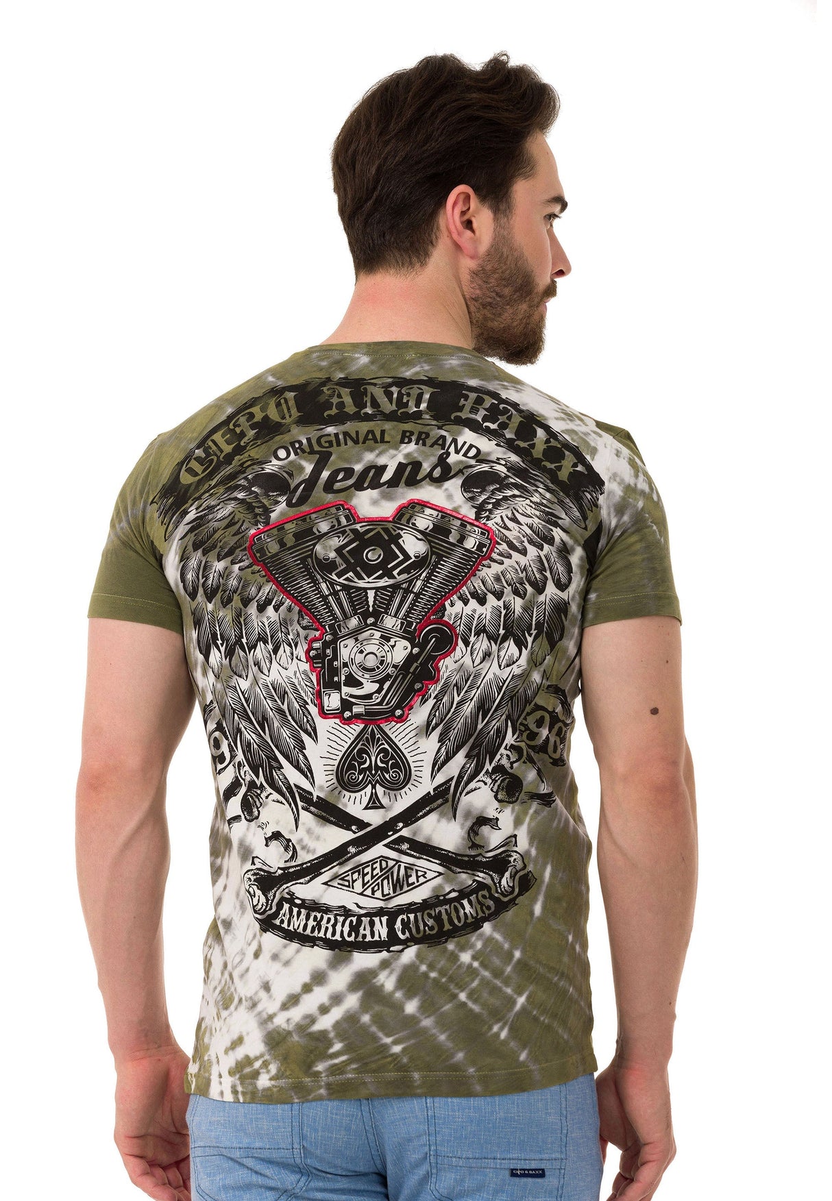 CT769 t-shirt męski z nadrukiem