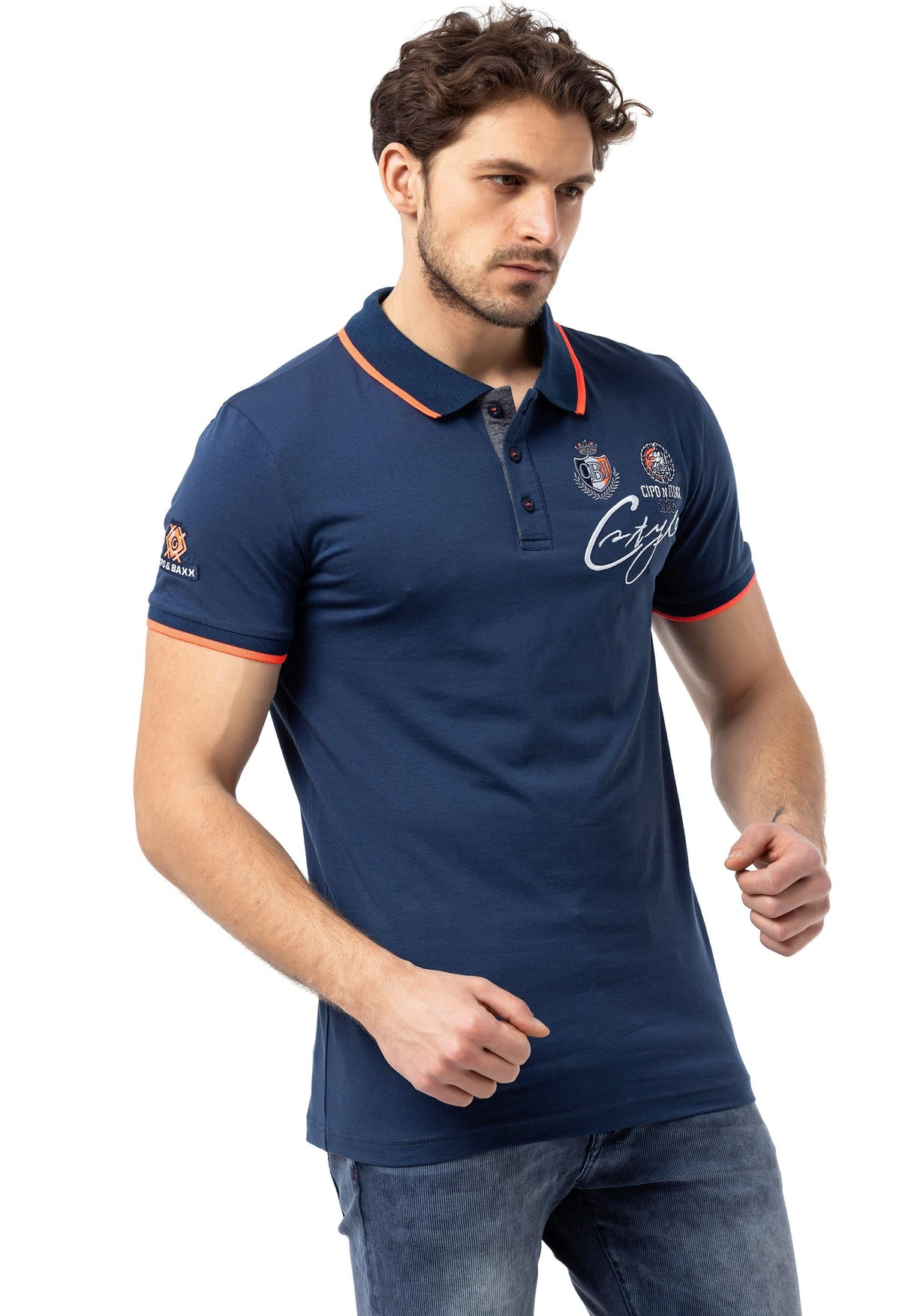 CT778 t-shirt męski polo