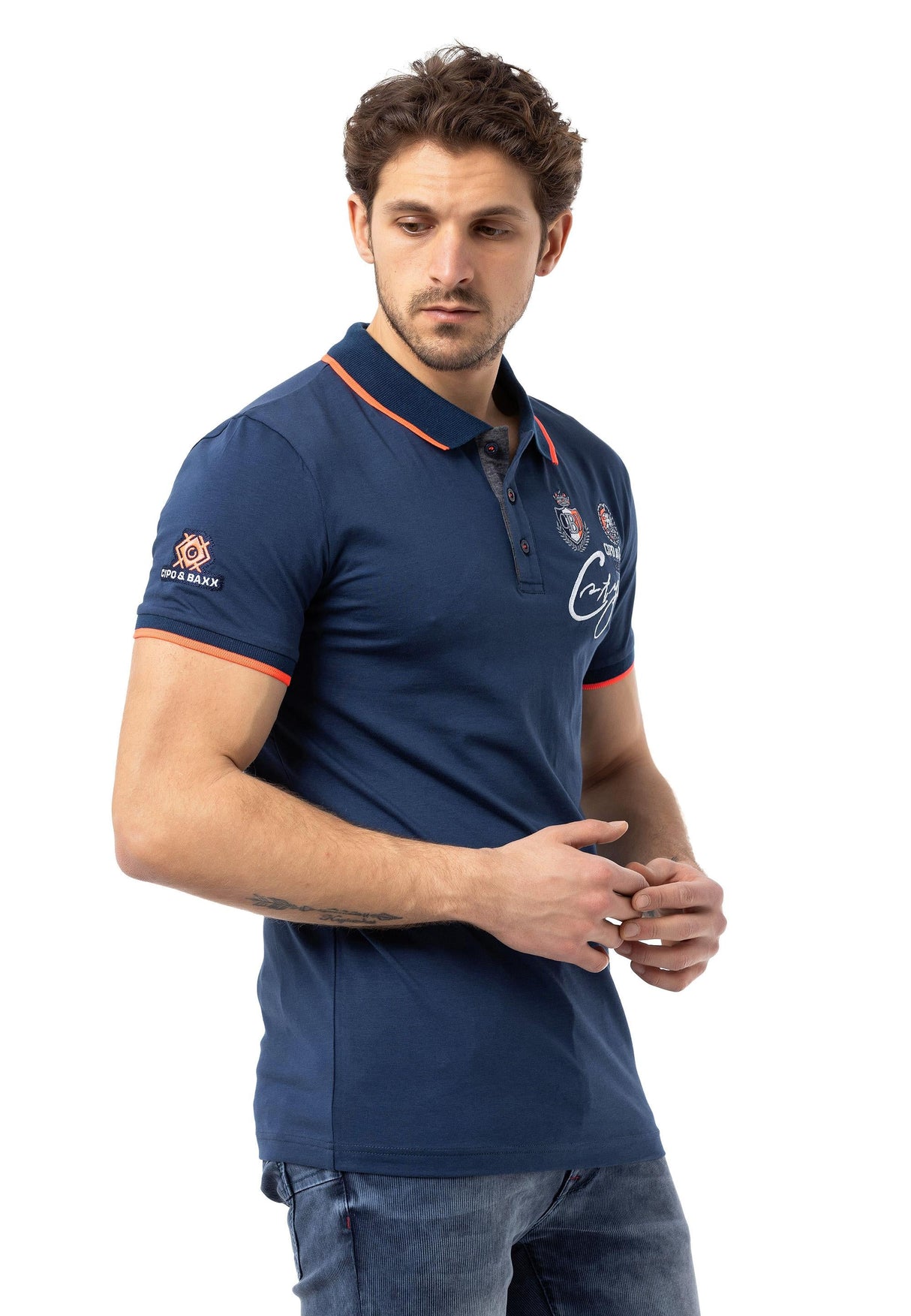 CT778 t-shirt męski polo