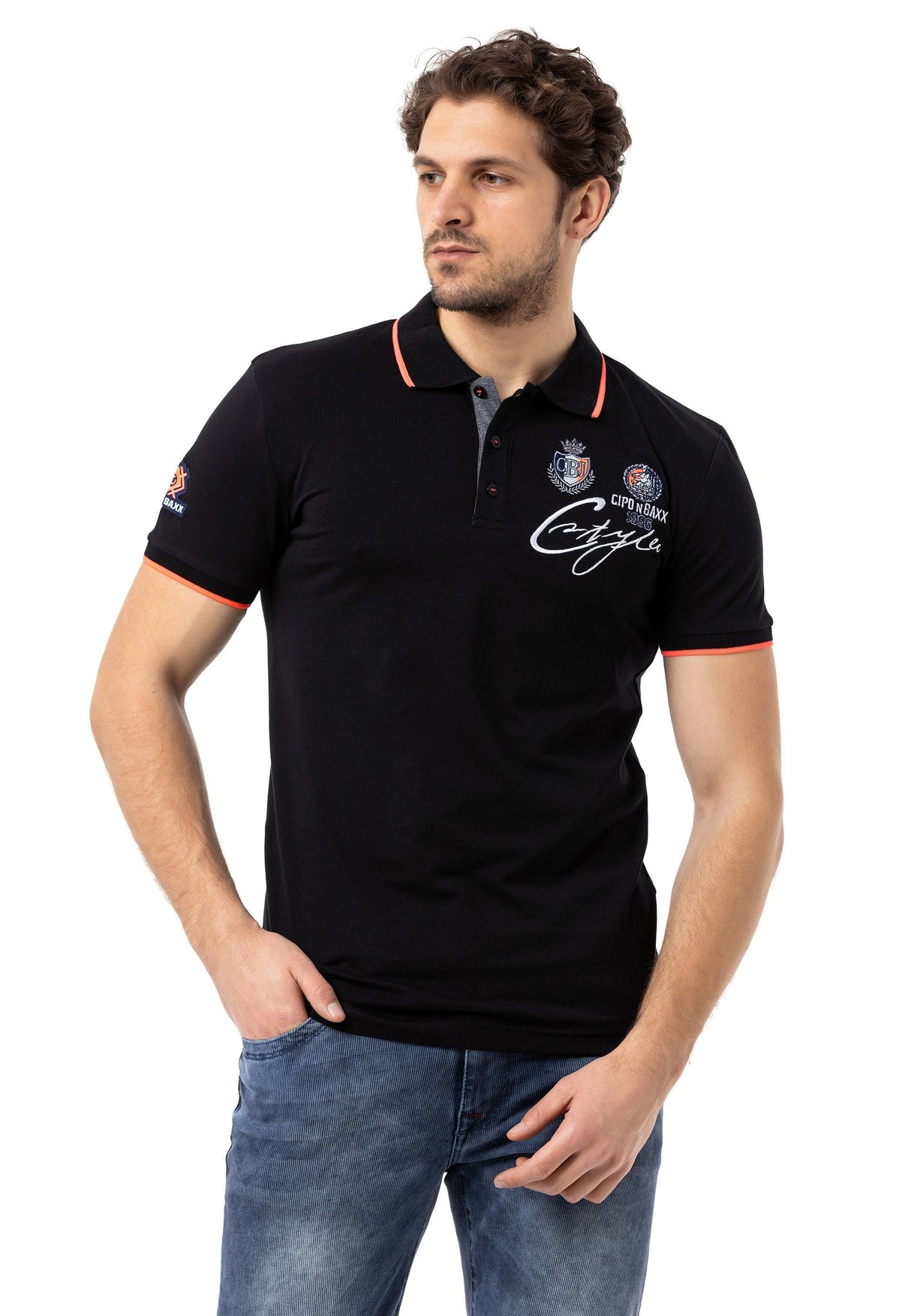 CT778 t-shirt męski polo