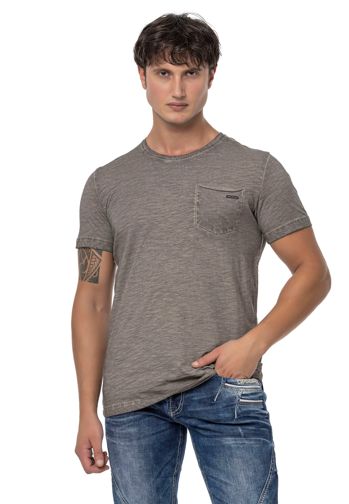 CT784 T-shirt męski w sportowym stylu
