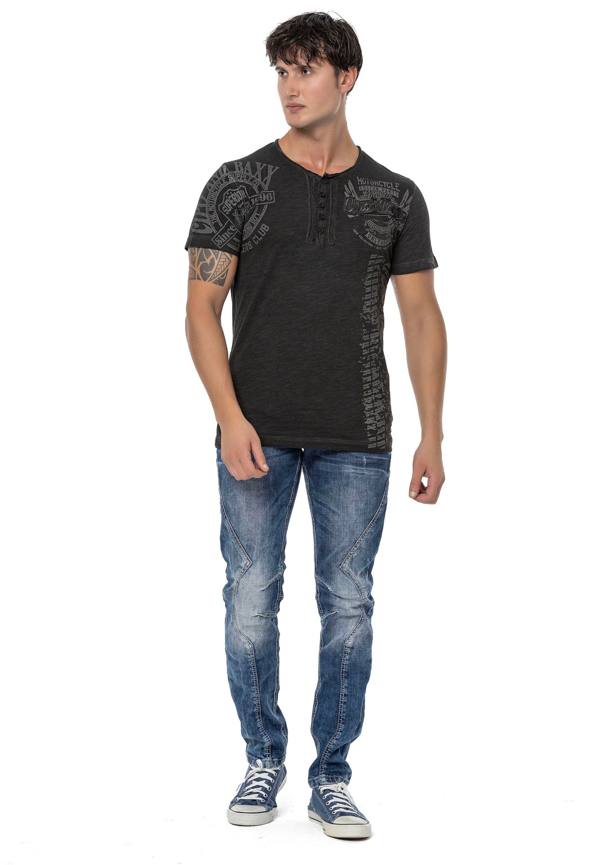 CT789 T-shirt męski Biker