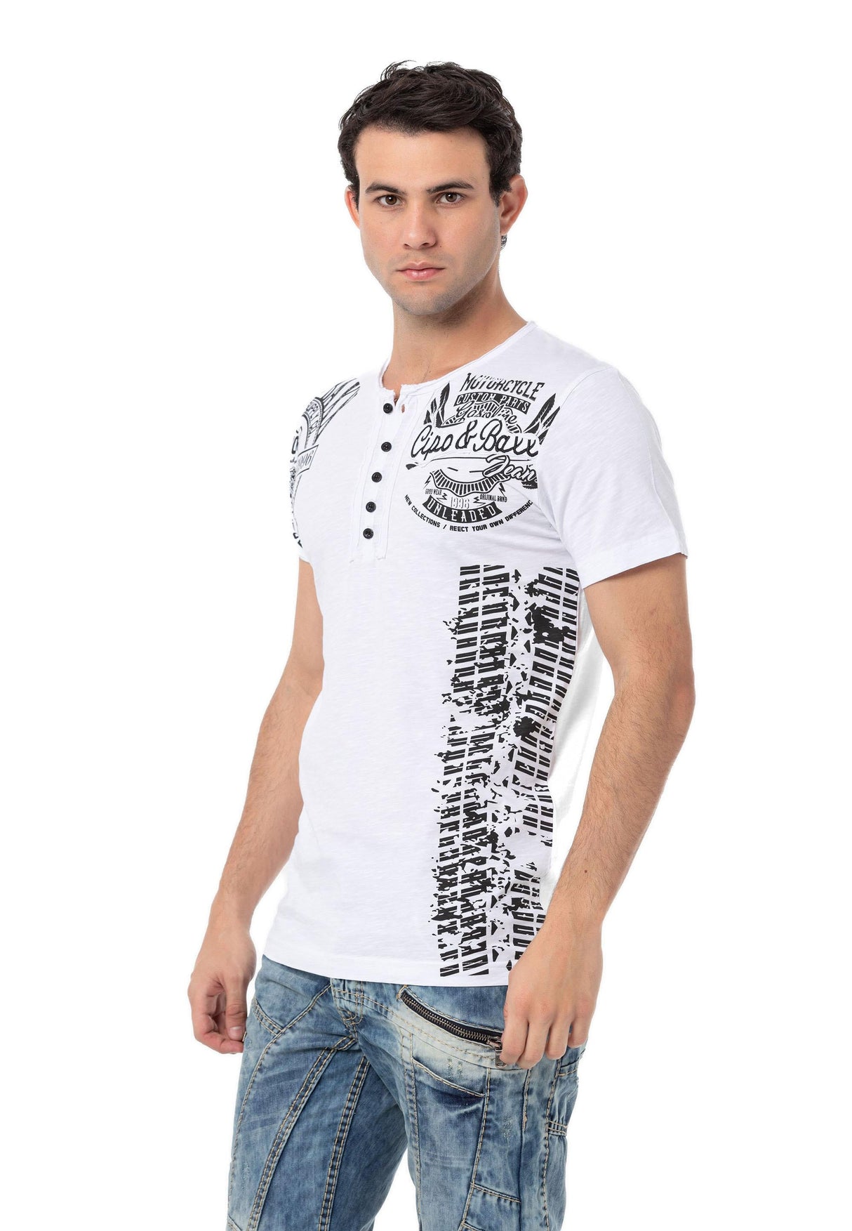 CT789 T-shirt męski Biker