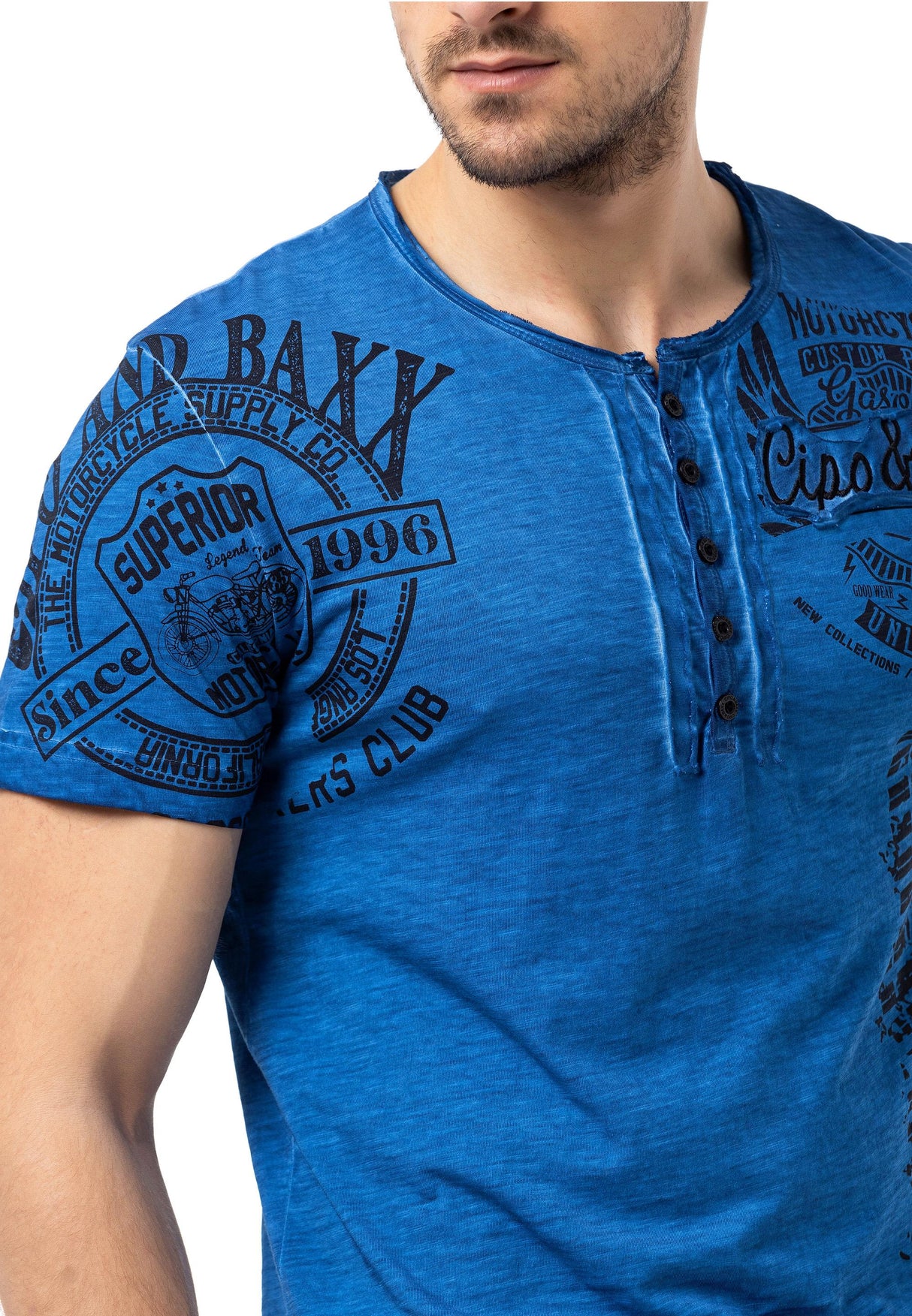 CT789 T-shirt męski Biker