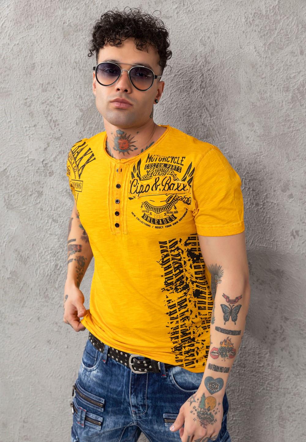 CT789 T-shirt męski Biker