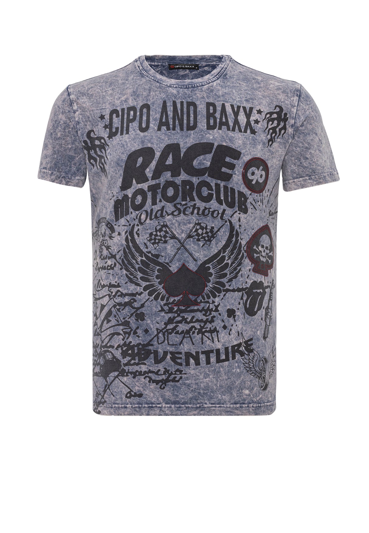 CT800-Mężczyźni T-Shirt z okrągłym dekoltem – Wash & Adler-Print