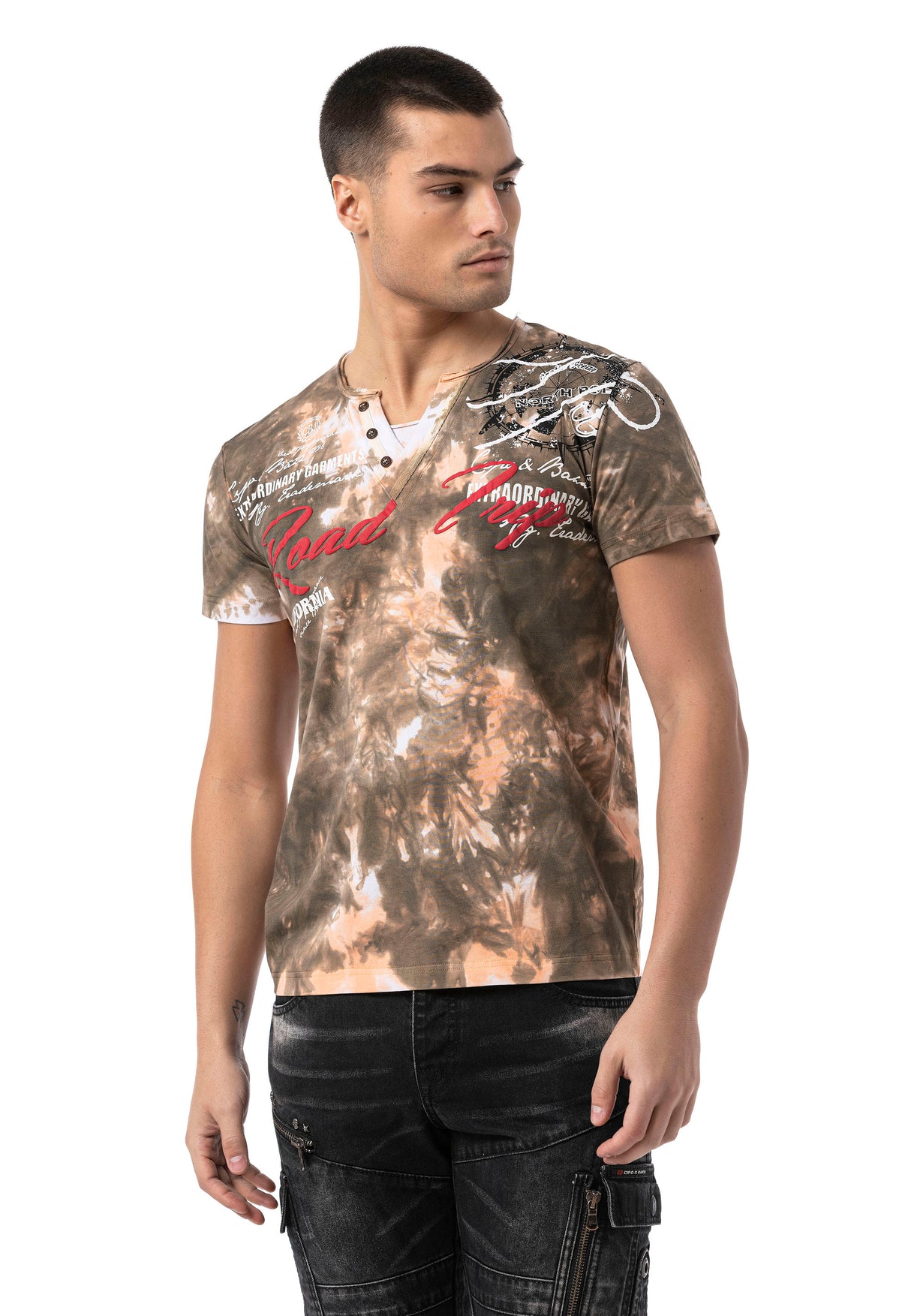 CT804 t-shirt męski z nadrukiem