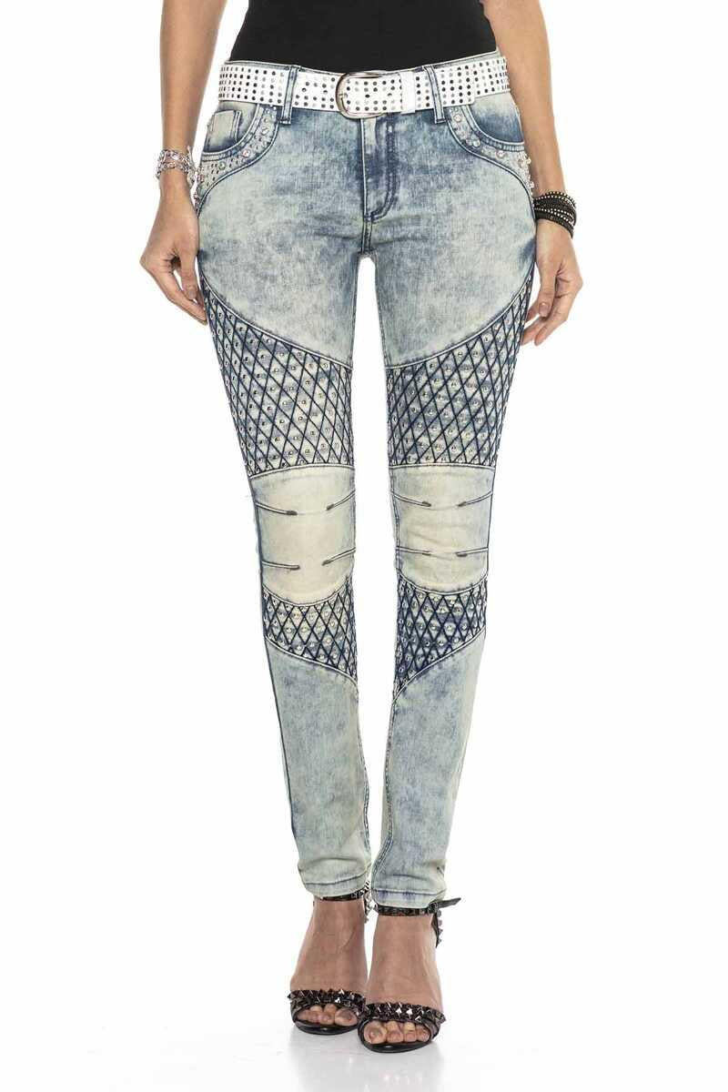 WD410 jeansy damskie slim fit