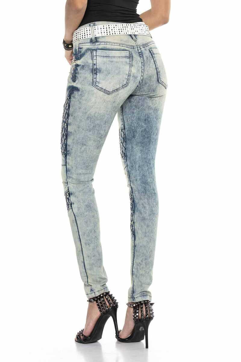 WD410 jeansy damskie slim fit