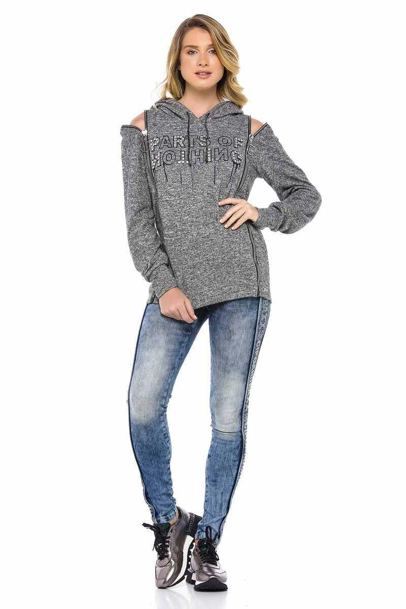 WD390 jeans damskie grafitti