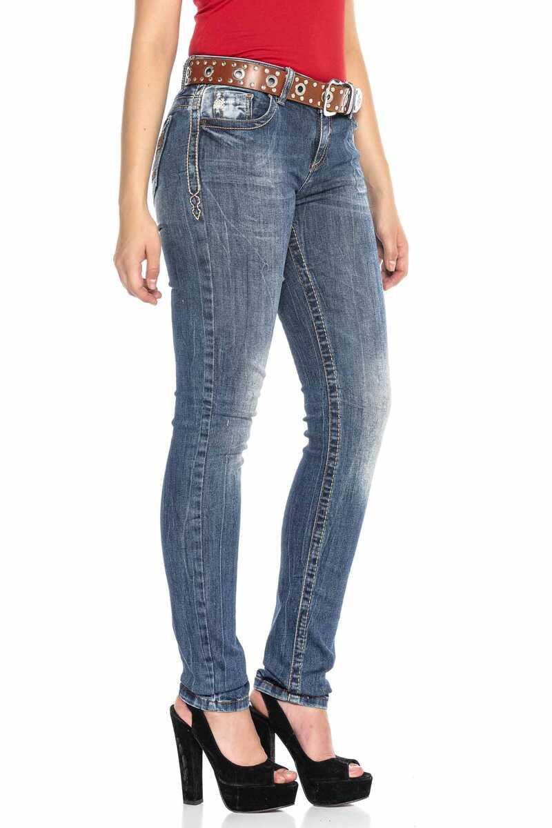 WD386 jeansy damskie slim fit
