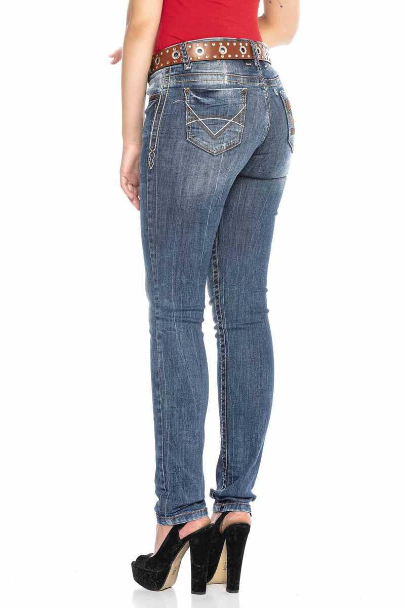 WD386 jeansy damskie slim fit
