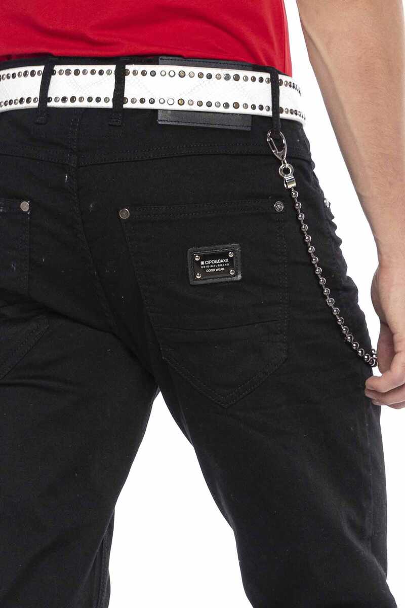 CD675 Hombres rectos de fit-jeans en un aspecto elegante