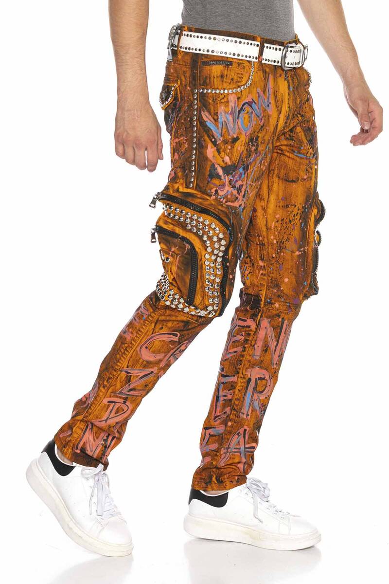 CD634 jeansy w ekstrawaganckim stylu