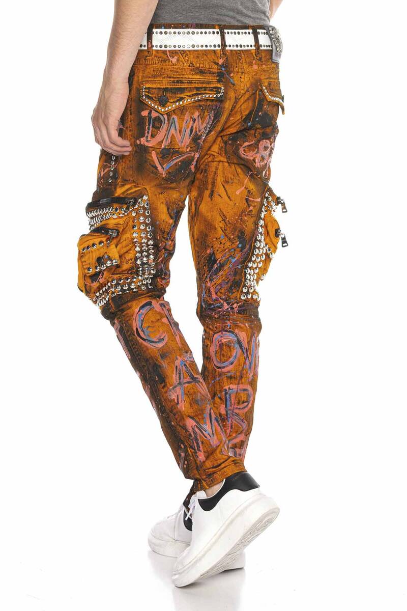 CD634 jeansy w ekstrawaganckim stylu