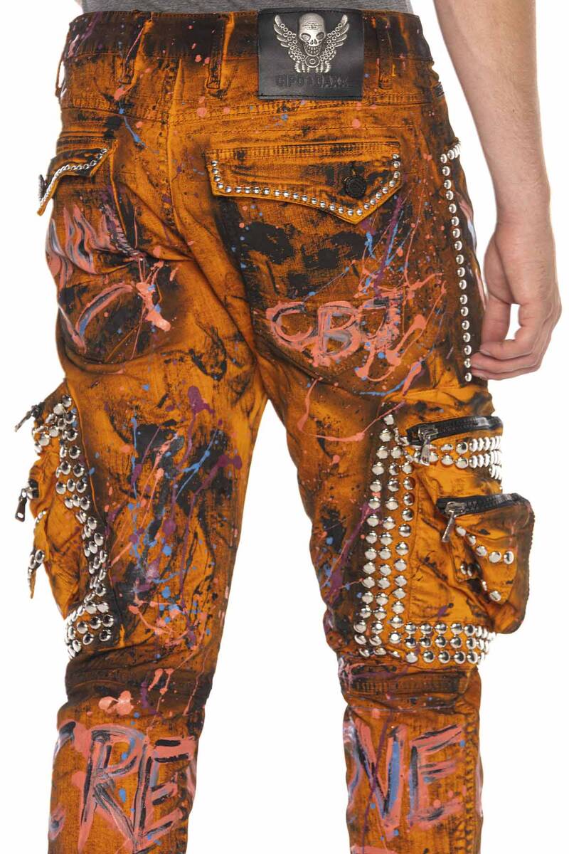 CD634 jeansy w ekstrawaganckim stylu