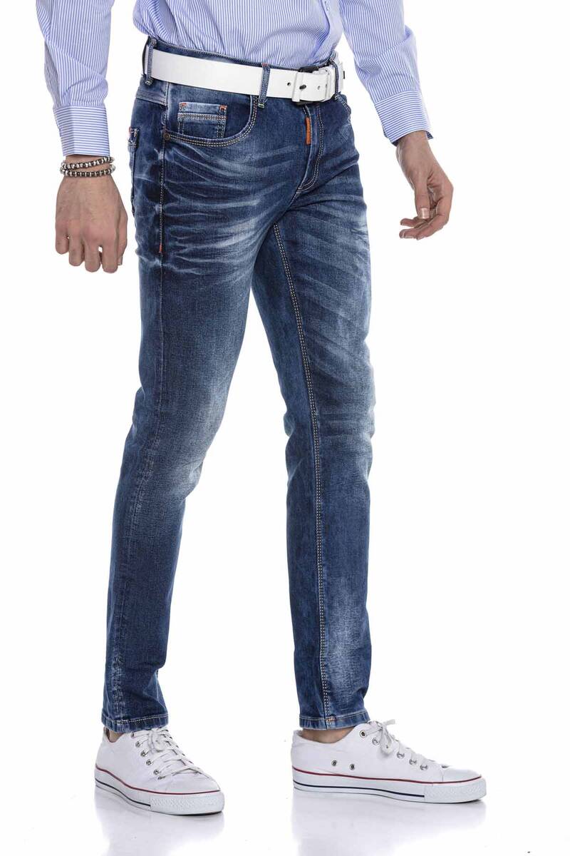 CD603 Heren Jeans in de modieuze Straight-Fit Snit