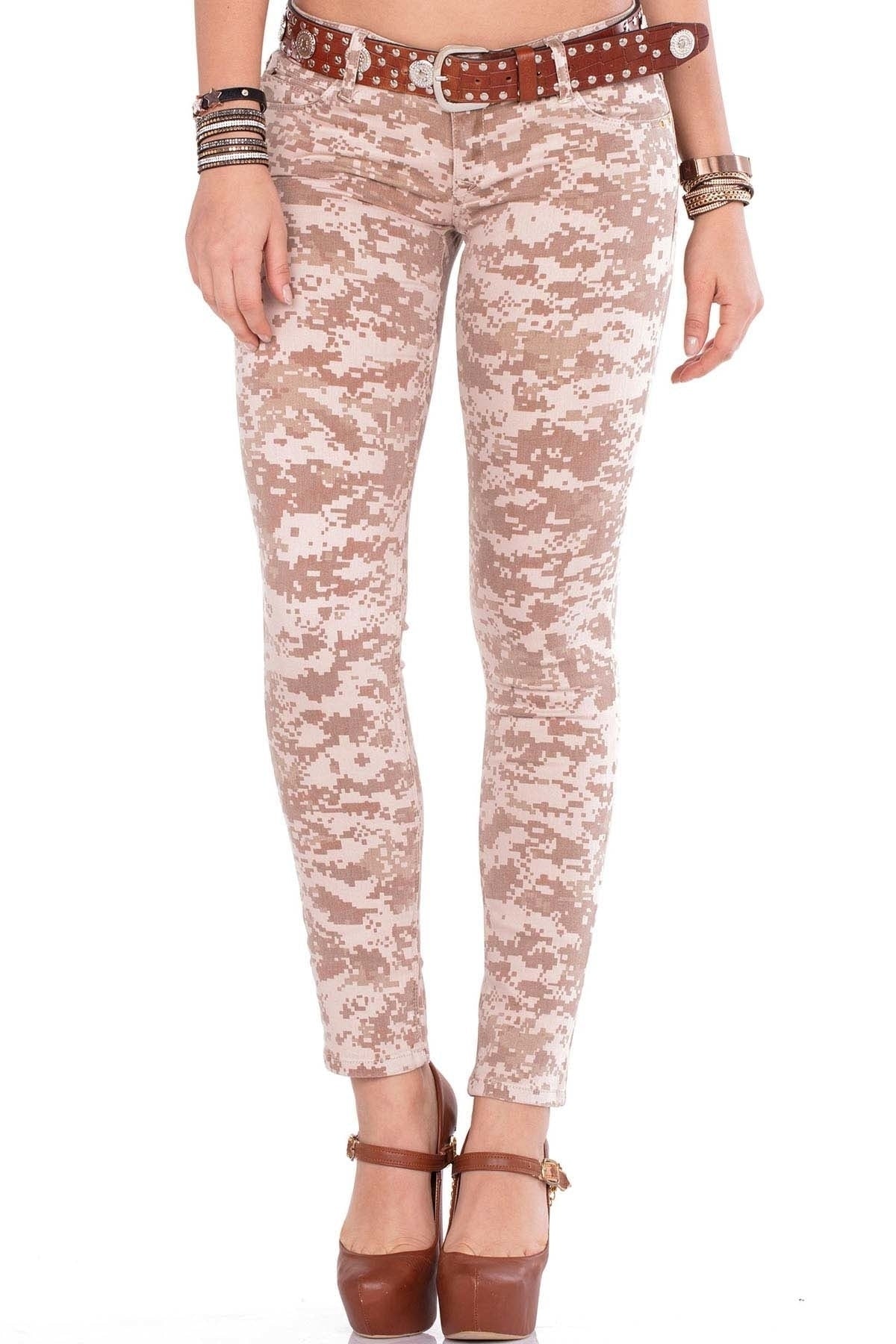 CBW-0521 spodnie damskie we wzory