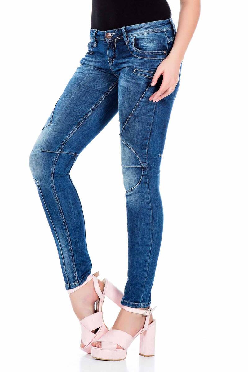 WD324 Damen Slim-Fit-Jeans mit Slim Fit-Schnitt