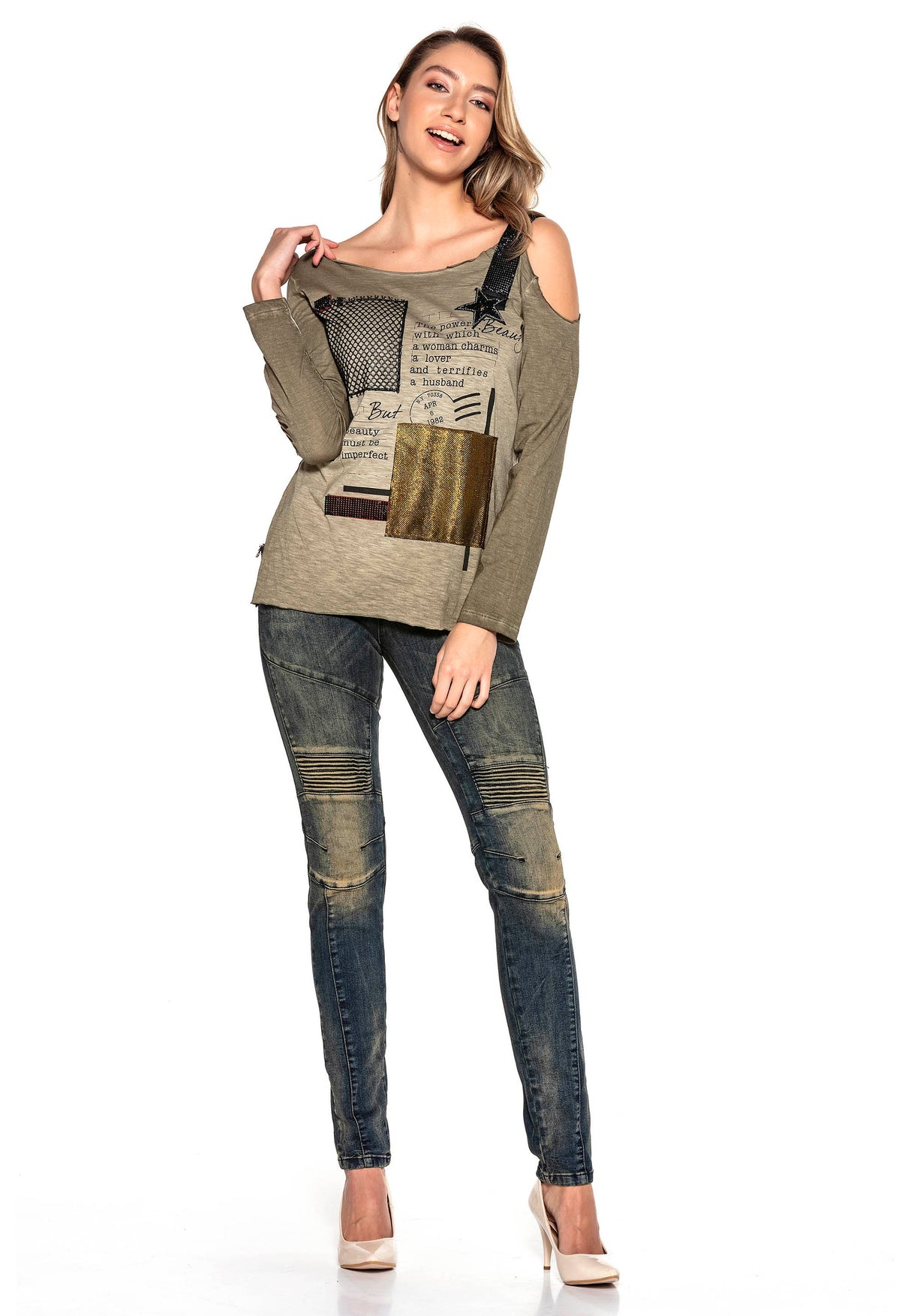 WD362 jeansy damskie