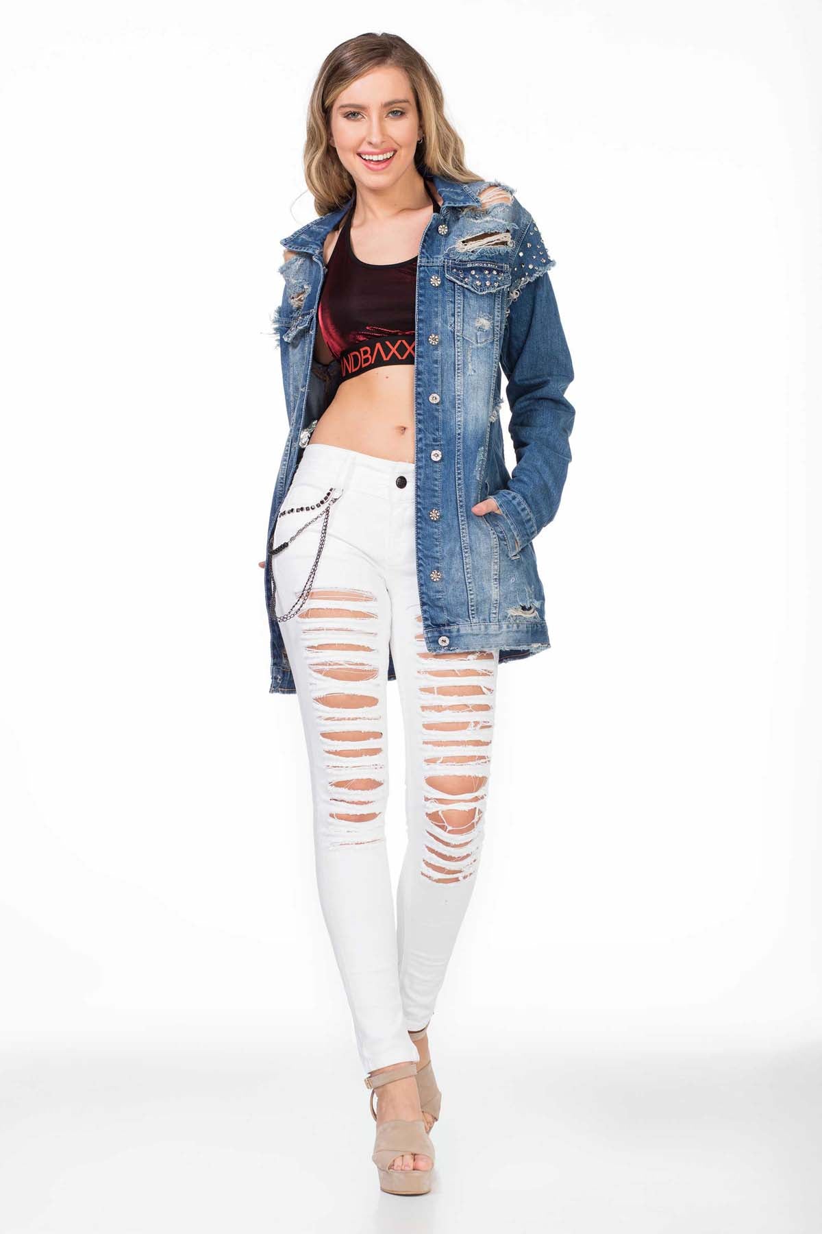 WD336 jeansy damskie