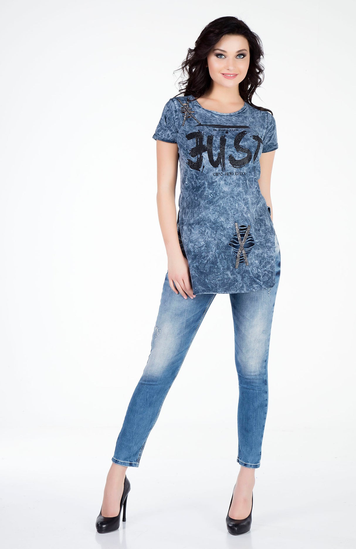 WD281 jeansy damskie