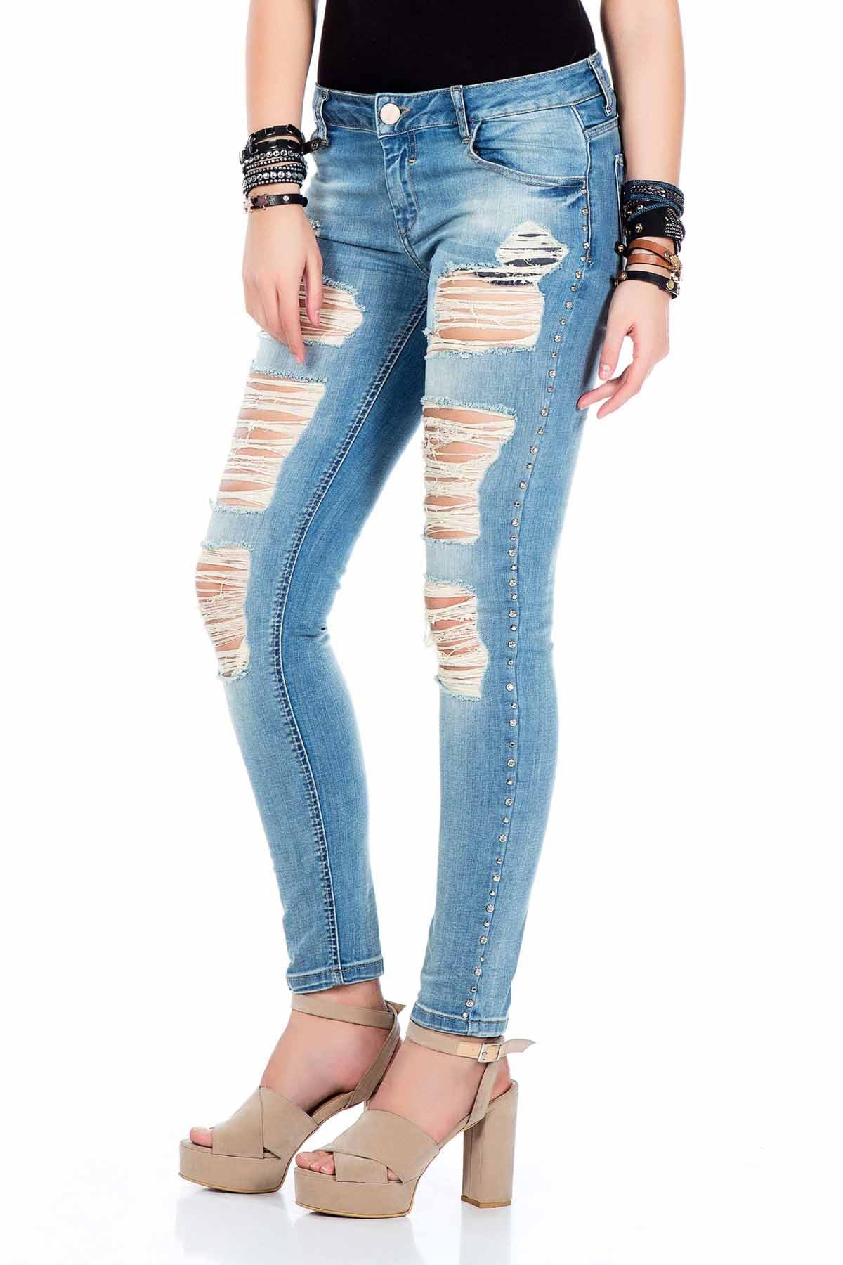 WD326 jeansy damskie