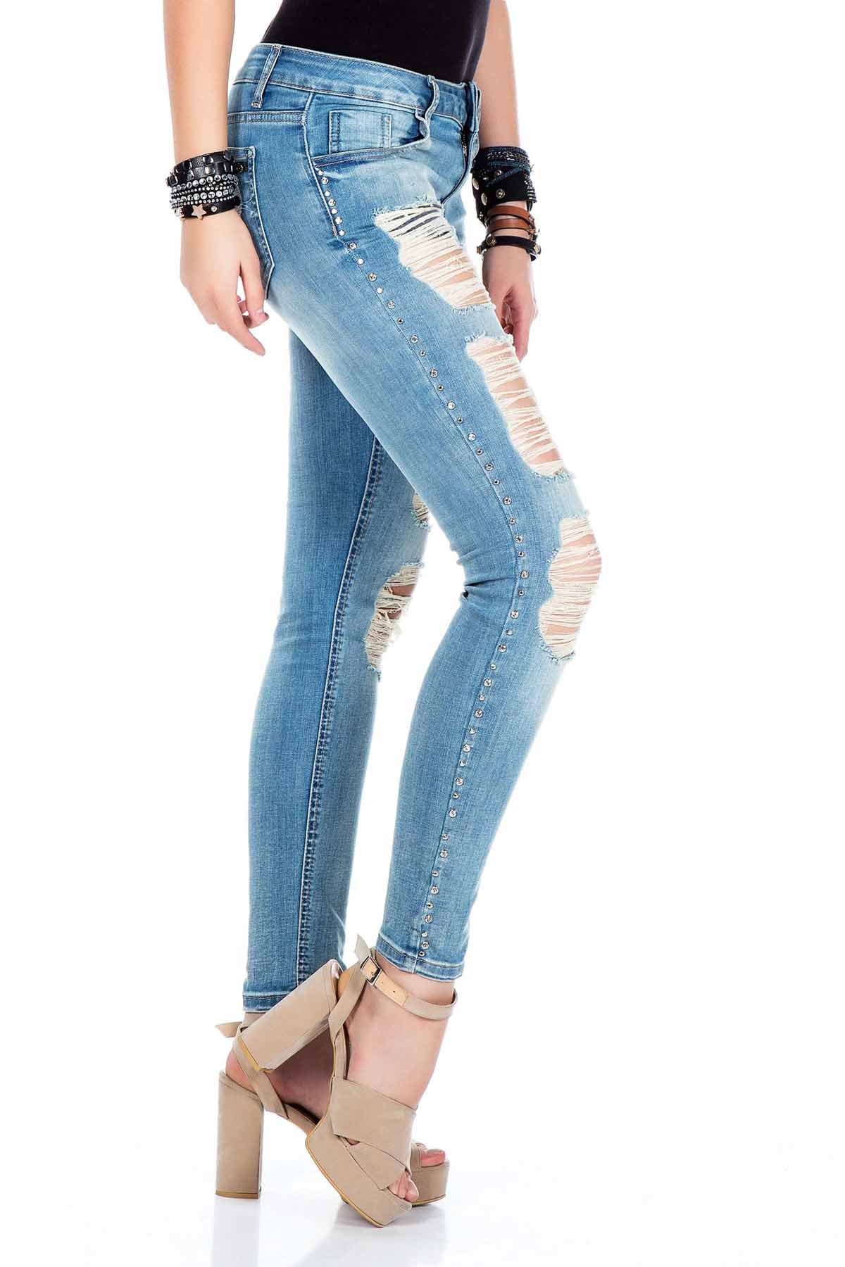 WD326 jeansy damskie