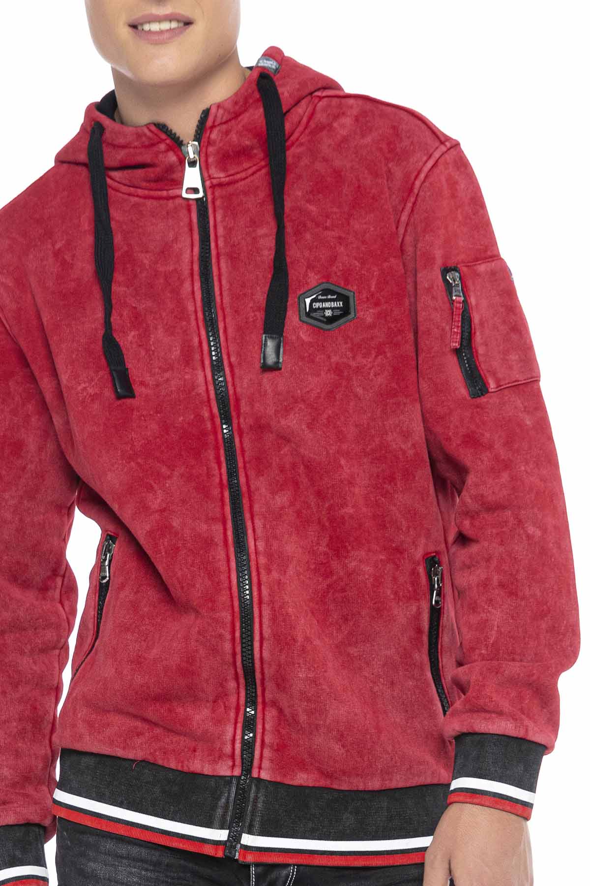 CL418 bluza męska z kapturem rozpinana