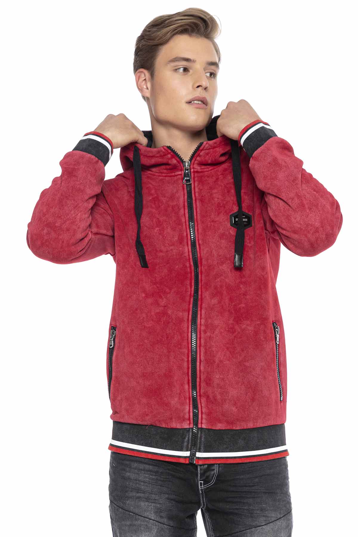 CL418 bluza męska z kapturem rozpinana