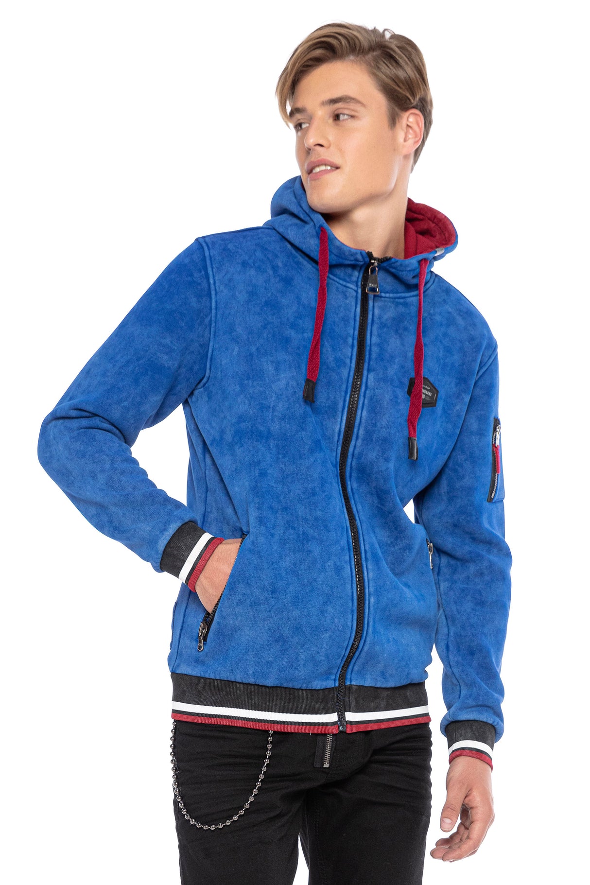 CL418 bluza męska z kapturem rozpinana