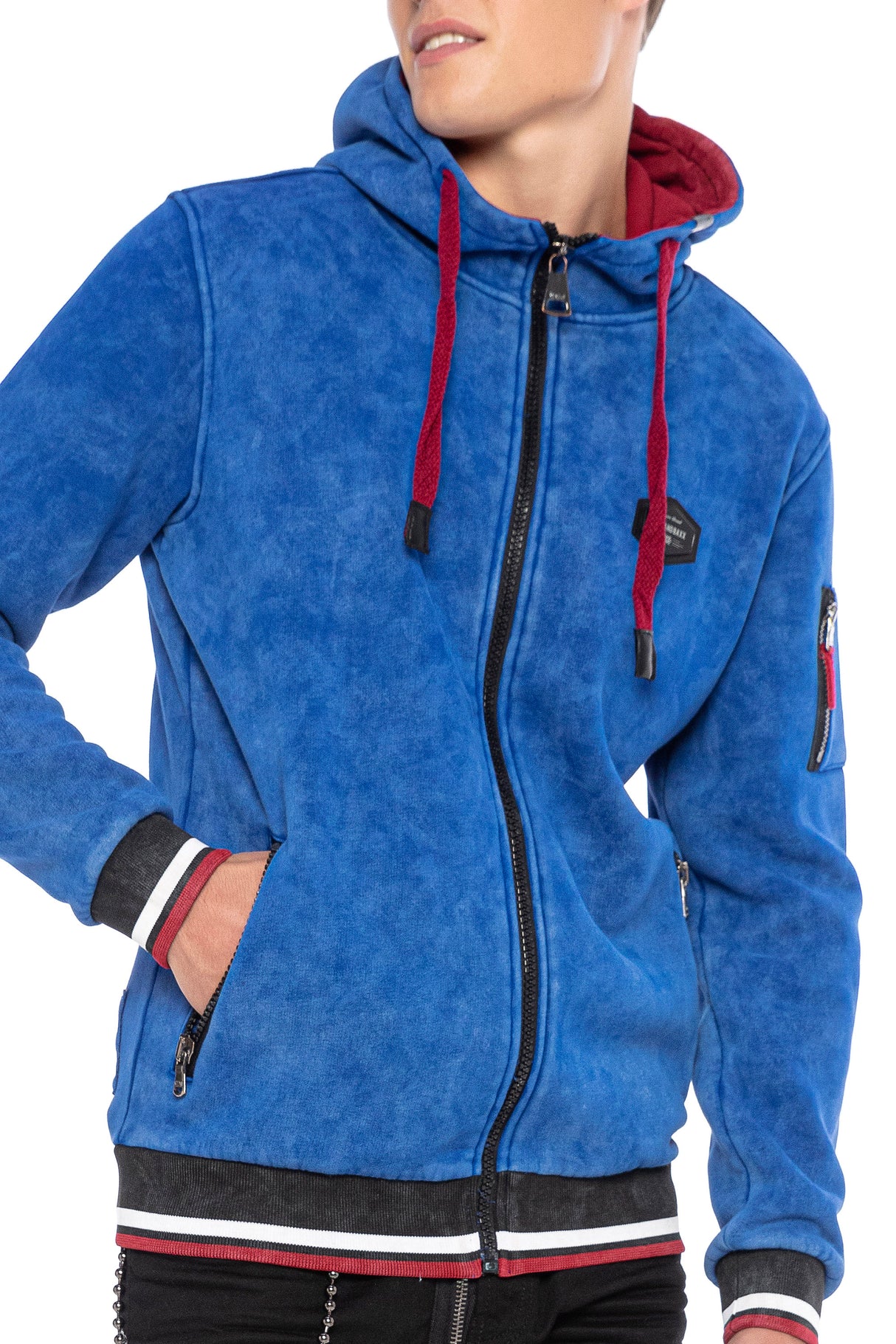 CL418 bluza męska z kapturem rozpinana